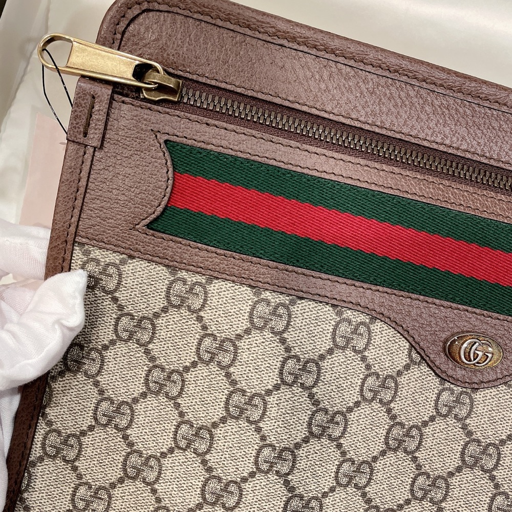 Gucci Unisex Ophidia GG Supreme Clutch 597619 - Picture 8 of 11